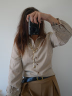 CHEMISE RAYÉE CHOCOBEIGE