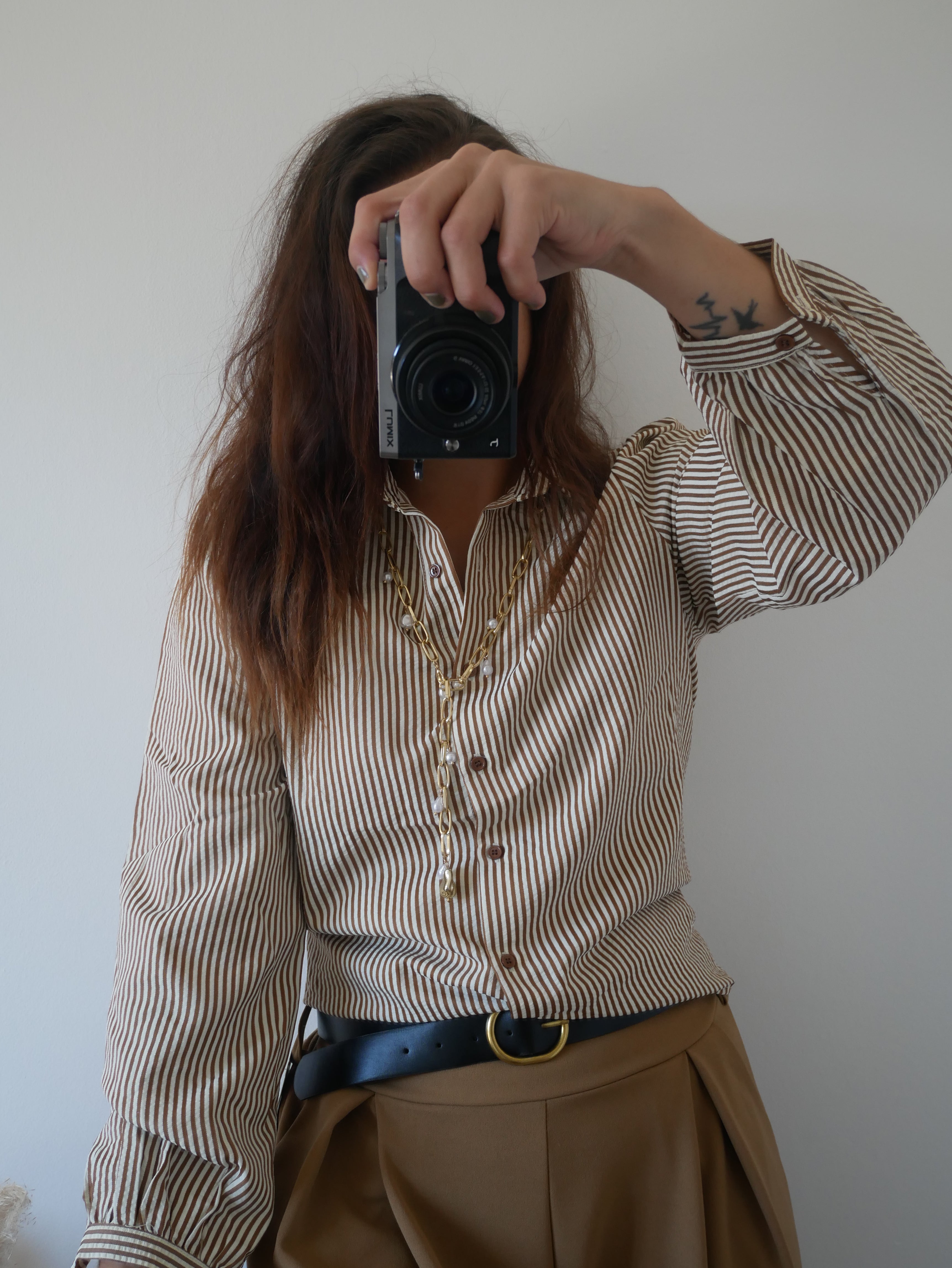 CHEMISE RAYÉE CHOCOBEIGE